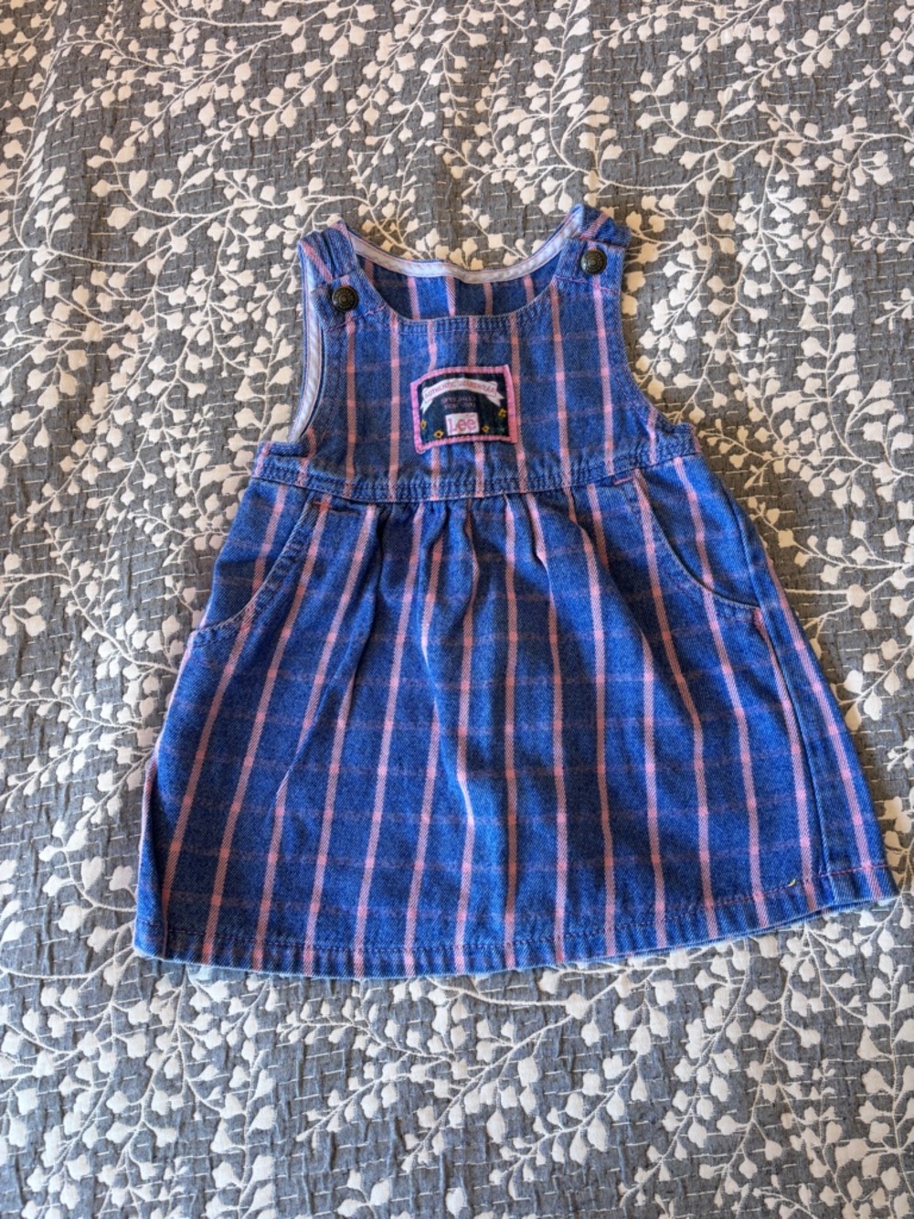 Vintage 1990’s Lee denim overalls dress 2T